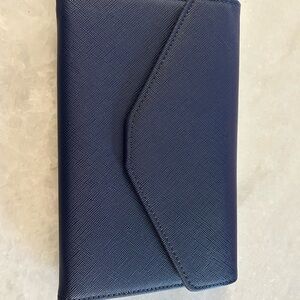 Travel wallet navy blue